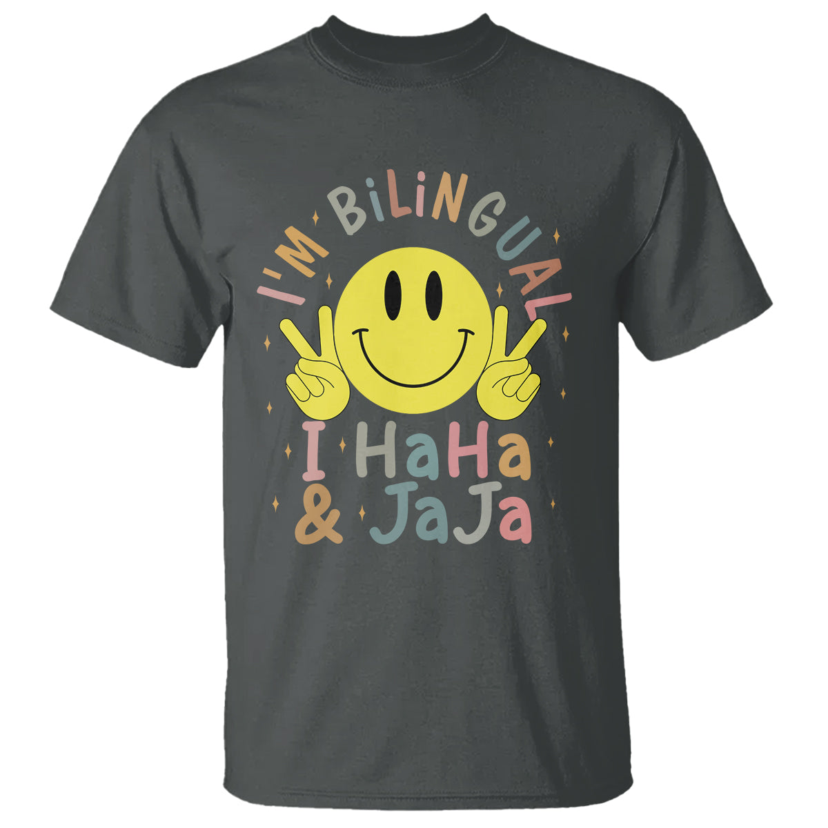 Funny Bilingual T Shirt Spanish Teacher Maestra I'm BilingualI Haha and Jaja Hispanic Heritage Month - Wonder Print Shop