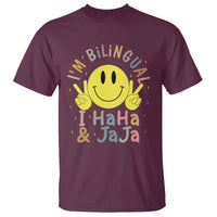 Funny Bilingual T Shirt Spanish Teacher Maestra I'm BilingualI Haha and Jaja Hispanic Heritage Month - Wonder Print Shop