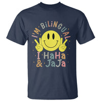 Funny Bilingual T Shirt Spanish Teacher Maestra I'm BilingualI Haha and Jaja Hispanic Heritage Month - Wonder Print Shop