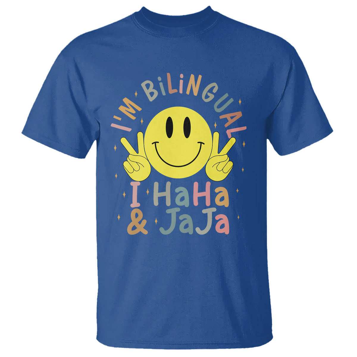 Funny Bilingual T Shirt Spanish Teacher Maestra I'm BilingualI Haha and Jaja Hispanic Heritage Month - Wonder Print Shop