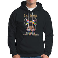 Hispanic Teacher Hoodie One Thankful Maestra Hispanic Heritage Month Teacher Latina Countries Flags Teacher Latina - Wonder Print Shop
