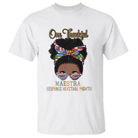 Hispanic Teacher T Shirt One Thankful Maestra Hispanic Heritage Month Teacher Latina Countries Flags Teacher Latina - Wonder Print Shop