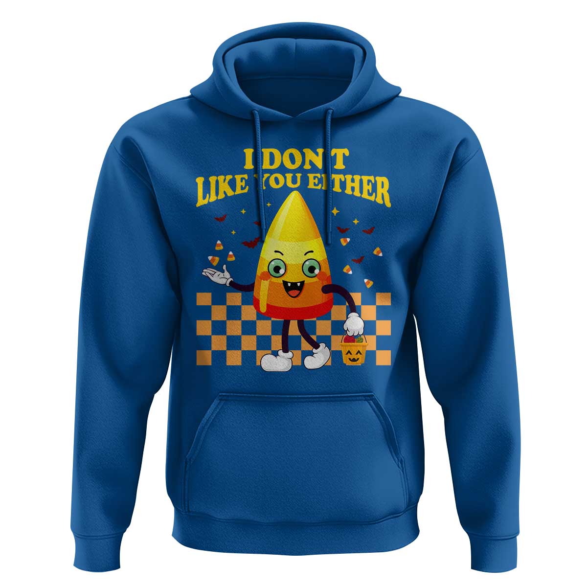 Candy Corn Hoodie I Don't Like You Either Funny Halloween Costume - Wonder Print Shop