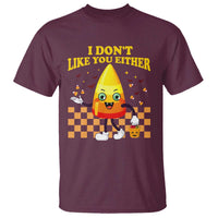 Candy Corn T Shirt I Don't Like You Either Funny Halloween Costume - Wonder Print Shop