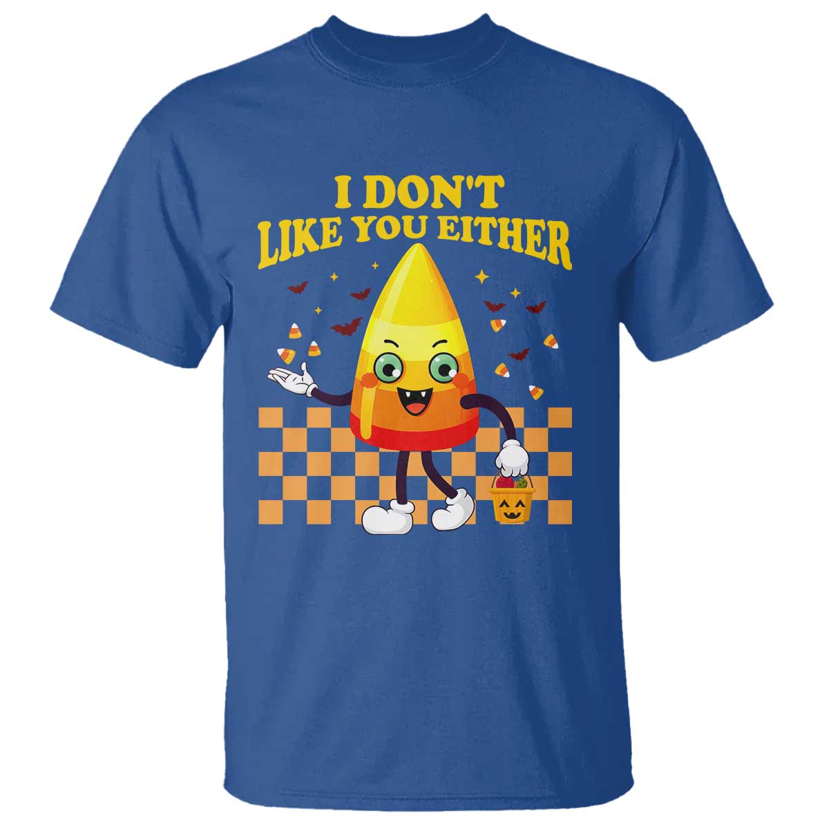 Candy Corn T Shirt I Don't Like You Either Funny Halloween Costume - Wonder Print Shop