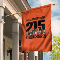 I Wear Orange For The 215 Stolen Children Garden Flag Native Child Tribute 215 Memorial Awareness - Wonder Print Shop