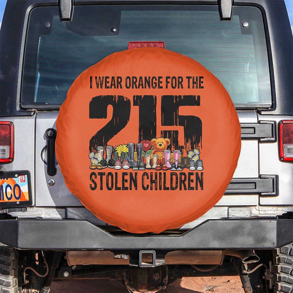 I Wear Orange For The 215 Stolen Children Spare Tire Cover Native Child Tribute 215 Memorial Awareness - Wonder Print Shop