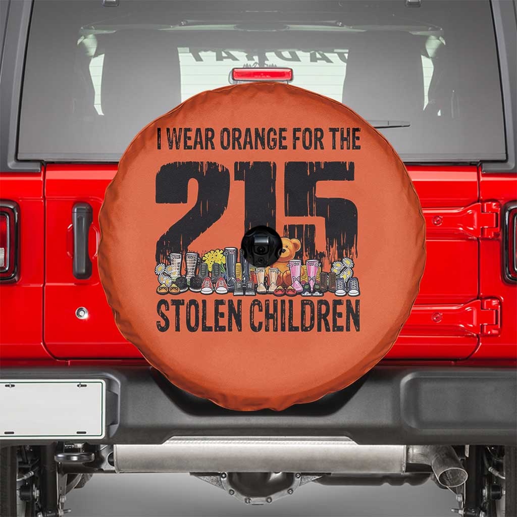 I Wear Orange For The 215 Stolen Children Spare Tire Cover Native Child Tribute 215 Memorial Awareness - Wonder Print Shop
