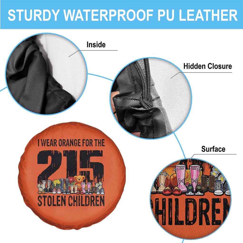 I Wear Orange For The 215 Stolen Children Spare Tire Cover Native Child Tribute 215 Memorial Awareness - Wonder Print Shop
