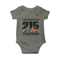 I Wear Orange For The 215 Stolen Children Baby Onesie Native Child Tribute 215 Memorial Awareness - Wonder Print Shop