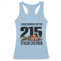 I Wear Orange For The 215 Stolen Children Racerback Tank Top Native Child Tribute 215 Memorial Awareness - Wonder Print Shop