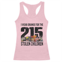 I Wear Orange For The 215 Stolen Children Racerback Tank Top Native Child Tribute 215 Memorial Awareness - Wonder Print Shop