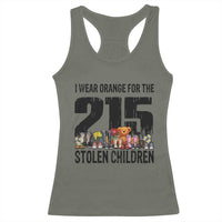 I Wear Orange For The 215 Stolen Children Racerback Tank Top Native Child Tribute 215 Memorial Awareness - Wonder Print Shop