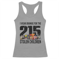 I Wear Orange For The 215 Stolen Children Racerback Tank Top Native Child Tribute 215 Memorial Awareness - Wonder Print Shop
