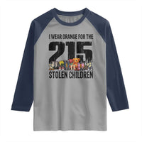 I Wear Orange For The 215 Stolen Children Raglan Shirt Native Child Tribute 215 Memorial Awareness - Wonder Print Shop