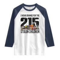 I Wear Orange For The 215 Stolen Children Raglan Shirt Native Child Tribute 215 Memorial Awareness - Wonder Print Shop