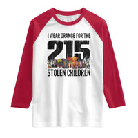 I Wear Orange For The 215 Stolen Children Raglan Shirt Native Child Tribute 215 Memorial Awareness - Wonder Print Shop