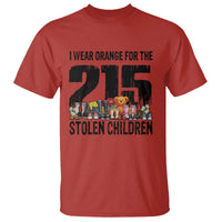 I Wear Orange For The 215 Stolen Children T Shirt Native Child Tribute 215 Memorial Awareness - Wonder Print Shop