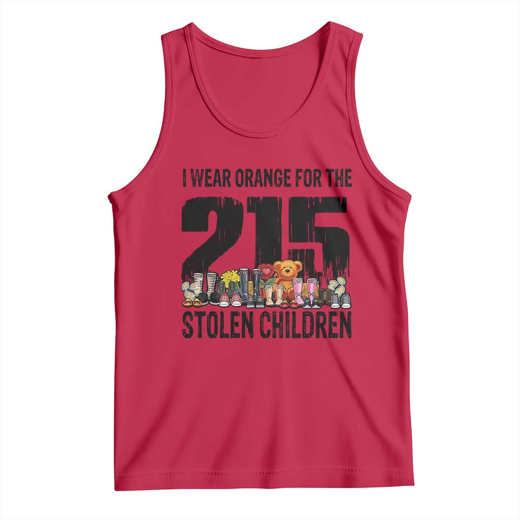 I Wear Orange For The 215 Stolen Children Tank Top Native Child Tribute 215 Memorial Awareness - Wonder Print Shop