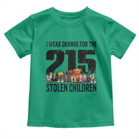 I Wear Orange For The 215 Stolen Children Toddler T Shirt Native Child Tribute 215 Memorial Awareness - Wonder Print Shop