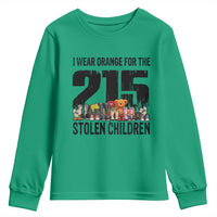 I Wear Orange For The 215 Stolen Children Youth Sweatshirt Native Child Tribute 215 Memorial Awareness - Wonder Print Shop
