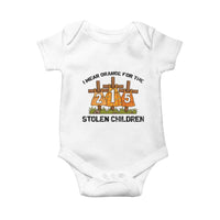 Orange Shirt Day Baby Onesie I Wear Orange For The 215 Stolen Children - Wonder Print Shop
