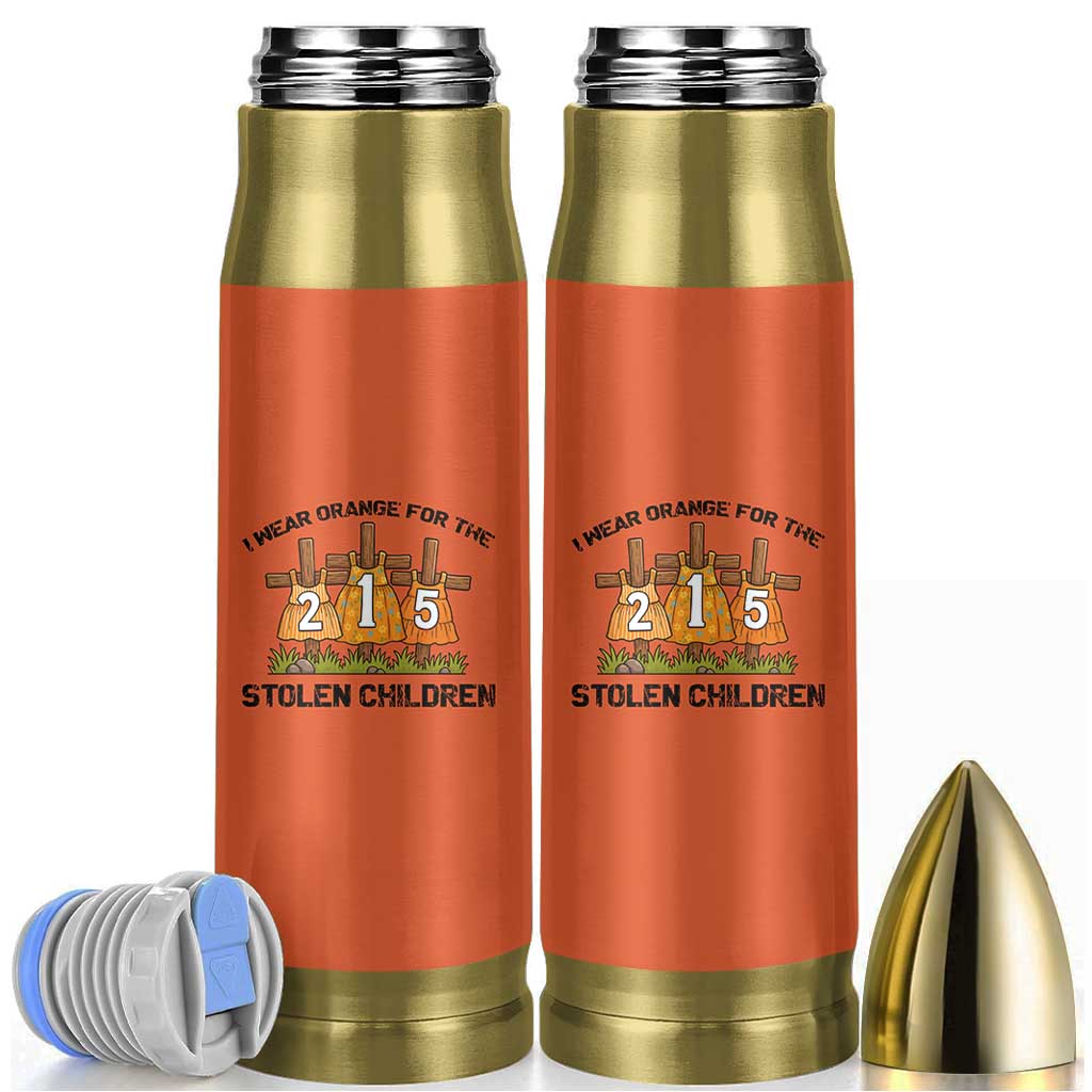 Orange Shirt Day Bullet Tumbler I Wear Orange For The 215 Stolen Children - Wonder Print Shop