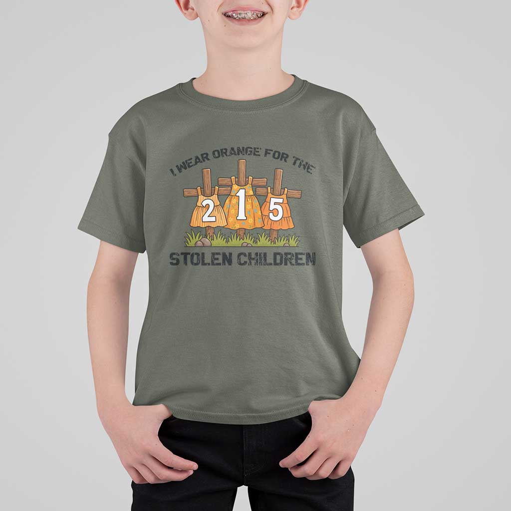 Orange Shirt Day T Shirt For Kid I Wear Orange For The 215 Stolen Children - Wonder Print Shop