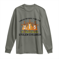Orange Shirt Day Long Sleeve Shirt I Wear Orange For The 215 Stolen Children - Wonder Print Shop