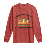 Orange Shirt Day Long Sleeve Shirt I Wear Orange For The 215 Stolen Children - Wonder Print Shop