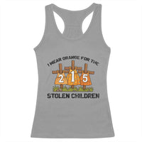 Orange Shirt Day Racerback Tank Top I Wear Orange For The 215 Stolen Children - Wonder Print Shop