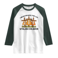 Orange Shirt Day Raglan Shirt I Wear Orange For The 215 Stolen Children - Wonder Print Shop