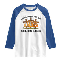 Orange Shirt Day Raglan Shirt I Wear Orange For The 215 Stolen Children - Wonder Print Shop