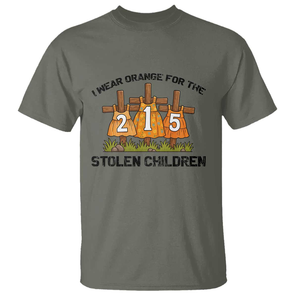 Orange Shirt Day T Shirt I Wear Orange For The 215 Stolen Children - Wonder Print Shop