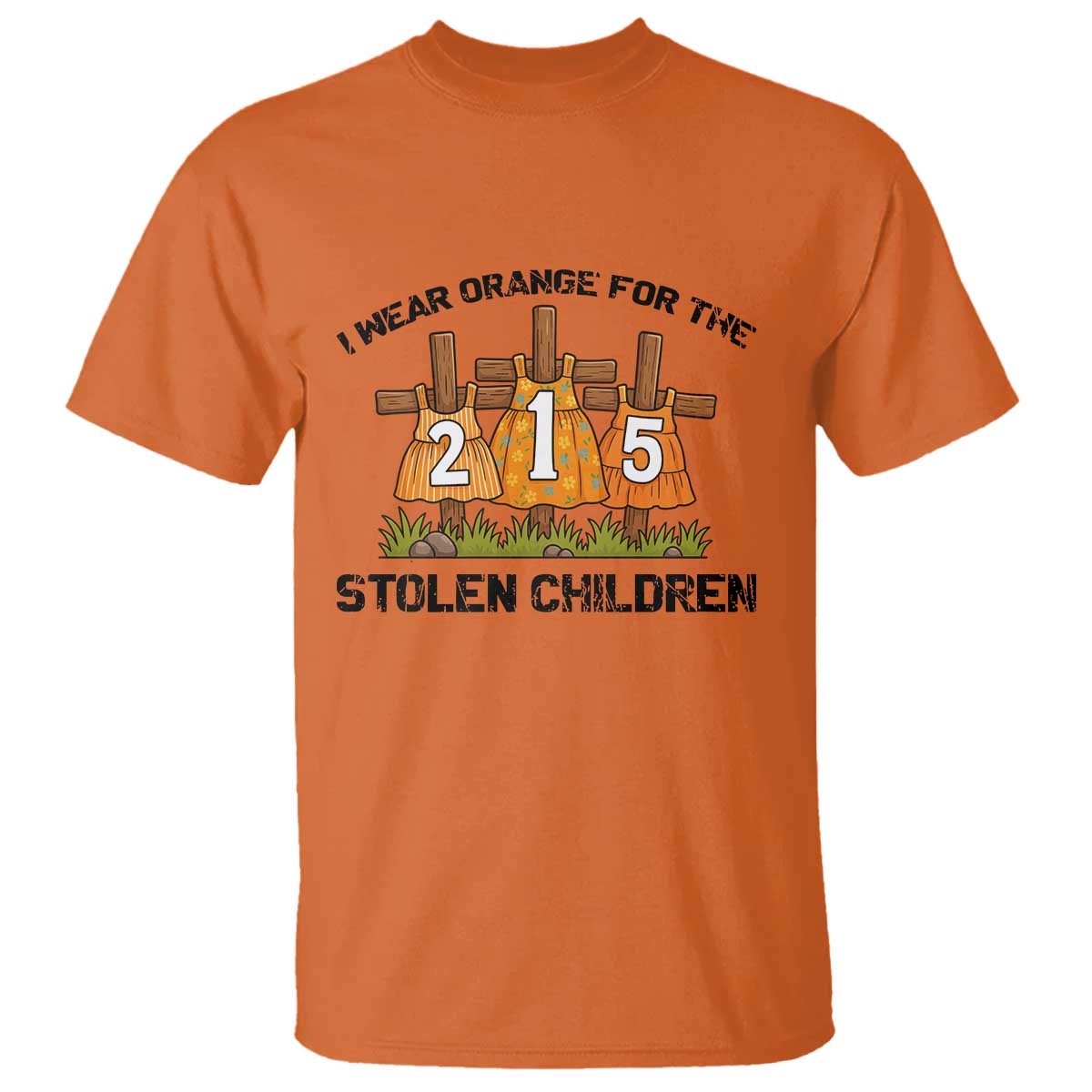 Orange Shirt Day T Shirt I Wear Orange For The 215 Stolen Children - Wonder Print Shop