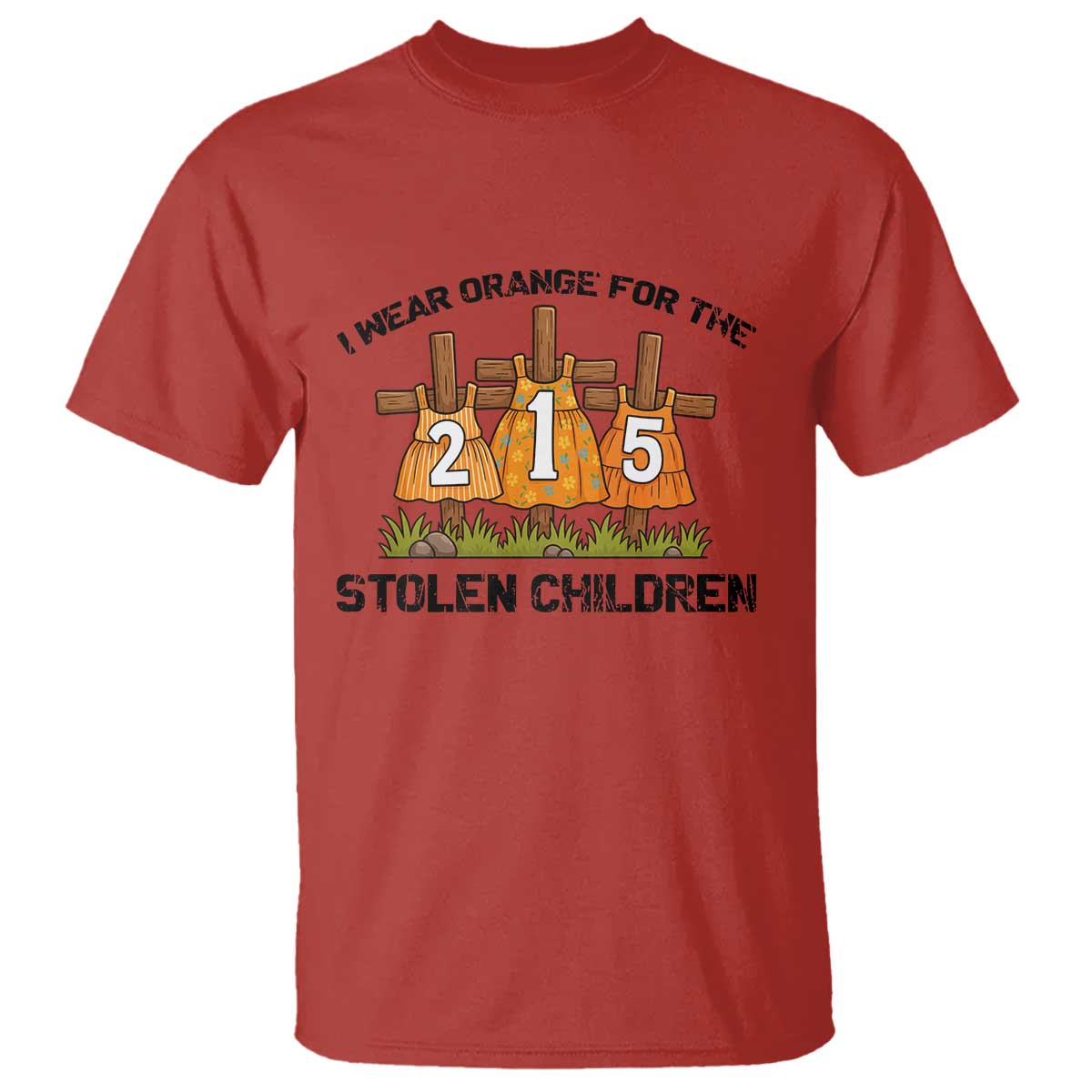 Orange Shirt Day T Shirt I Wear Orange For The 215 Stolen Children - Wonder Print Shop