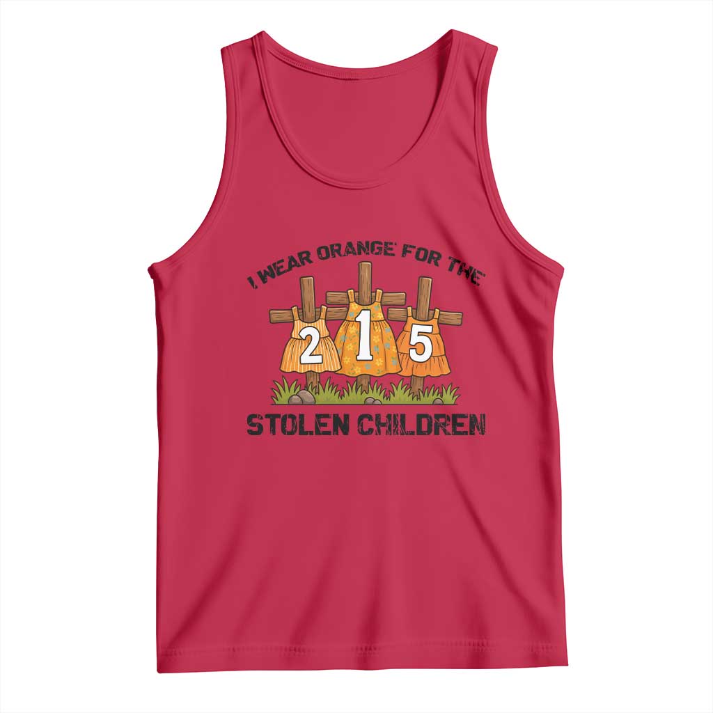 Orange Shirt Day Tank Top I Wear Orange For The 215 Stolen Children - Wonder Print Shop