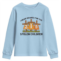 Orange Shirt Day Youth Sweatshirt I Wear Orange For The 215 Stolen Children - Wonder Print Shop