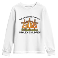 Orange Shirt Day Youth Sweatshirt I Wear Orange For The 215 Stolen Children - Wonder Print Shop