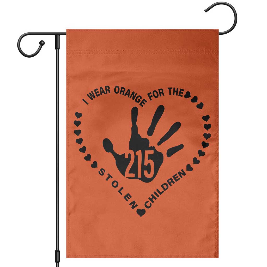 Orange Shirt Day Garden Flag I Wear Orange For The Stolen Children 215 Memorial Tribute - Wonder Print Shop