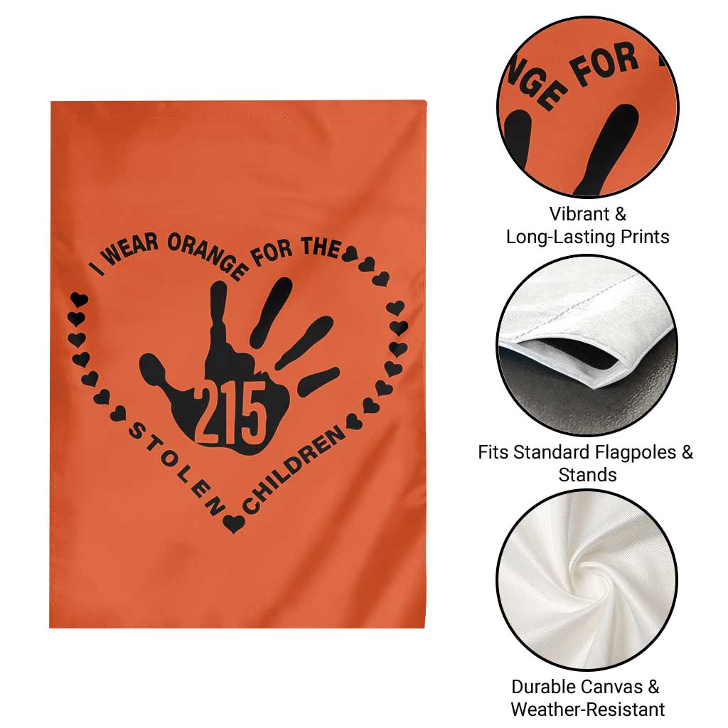 Orange Shirt Day Garden Flag I Wear Orange For The Stolen Children 215 Memorial Tribute - Wonder Print Shop