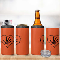 Orange Shirt Day 4 in 1 Can Cooler Tumbler I Wear Orange For The Stolen Children 215 Memorial Tribute - Wonder Print Shop
