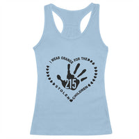 Orange Shirt Day Racerback Tank Top I Wear Orange For The Stolen Children 215 Memorial Tribute - Wonder Print Shop