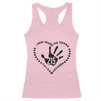 Orange Shirt Day Racerback Tank Top I Wear Orange For The Stolen Children 215 Memorial Tribute - Wonder Print Shop