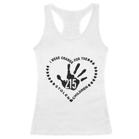 Orange Shirt Day Racerback Tank Top I Wear Orange For The Stolen Children 215 Memorial Tribute - Wonder Print Shop