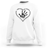 Orange Shirt Day Sweatshirt I Wear Orange For The Stolen Children 215 Memorial Tribute - Wonder Print Shop