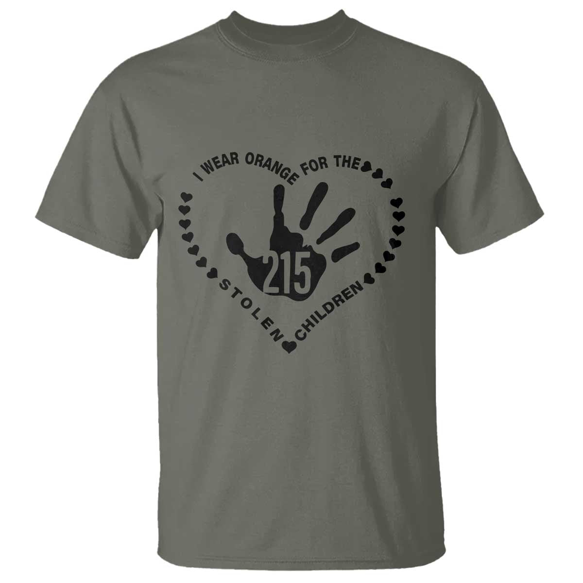 Orange Shirt Day T Shirt I Wear Orange For The Stolen Children 215 Memorial Tribute - Wonder Print Shop