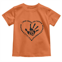 Orange Shirt Day Toddler T Shirt I Wear Orange For The Stolen Children 215 Memorial Tribute - Wonder Print Shop