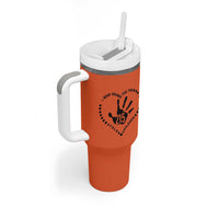 Orange Shirt Day Tumbler With Handle I Wear Orange For The Stolen Children 215 Memorial Tribute - Wonder Print Shop