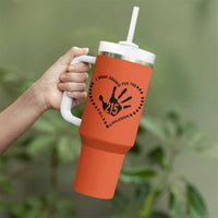 Orange Shirt Day Tumbler With Handle I Wear Orange For The Stolen Children 215 Memorial Tribute - Wonder Print Shop